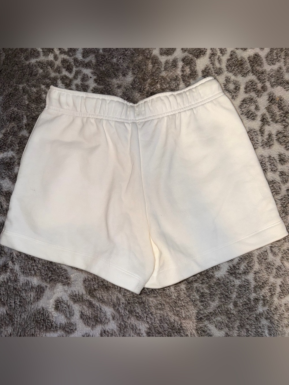 Nike White Women's Athletic Shorts - Picture 2 of 3